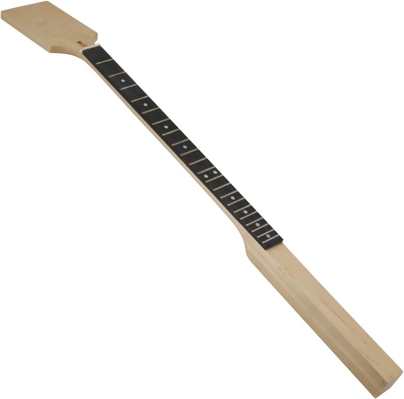 Domofa Guitar Neck for 3 or 4 String Cigar Box Guitar 21 Fret 25.5" Scale Maple Neck Rosewood Fretboard Replacement 91 cm/35.8inch - Image 1